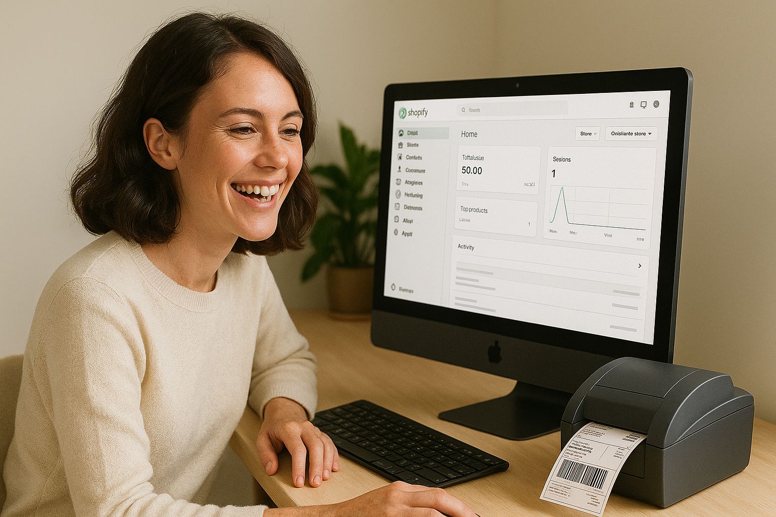 Dashboard da integração Nacex-Shopify